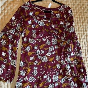 Bell Sleeve mini dress